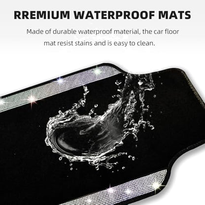 Multicolor Bling Car Floor Mats Full Set (Multicolor Diamond / Car Floor Mats (4 Pieces))