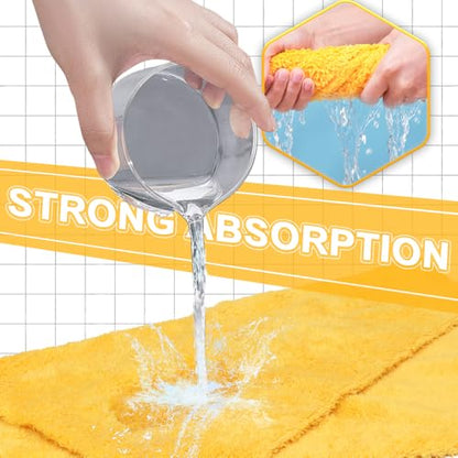Car Wash Towels 16x16 (Yellow)