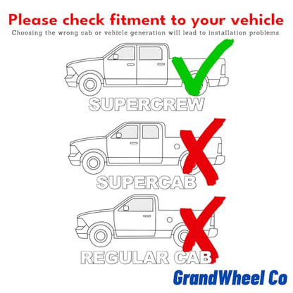 Window Deflectors Smoke Tinted in (For F150 21-26 SuperCrew)