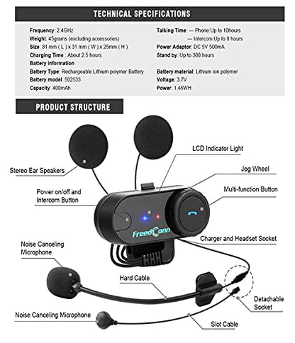 Motorcycle Bluetooth Headset