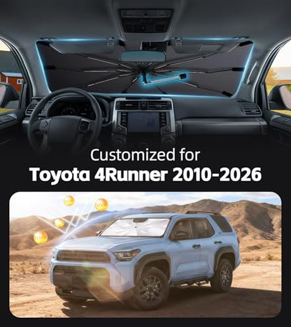 Windshield Sun Shade for Toyota 4Runner 2010 (Fit for Toyota 4Runner 2010-2026)