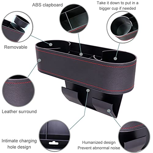 Car Cup Holder Seat Gap Organizer (black)