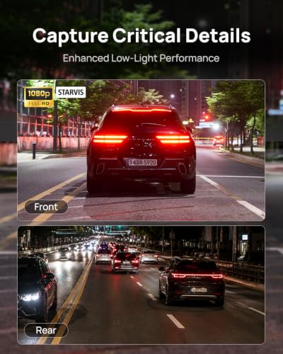 DR770X II 1080P+1080P Dash Cam Front and Rear (64GB)