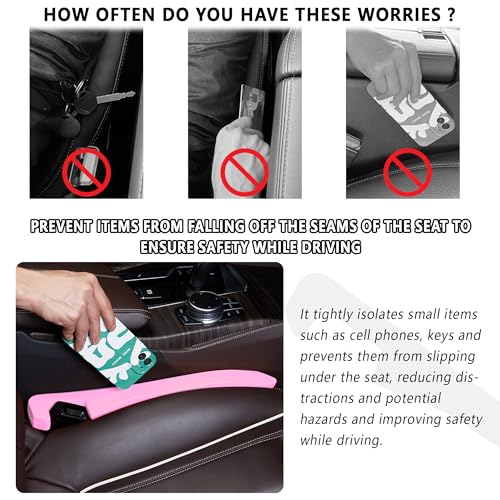 Car Seat Gap Filler 2 Pack (Pink/2pcs)