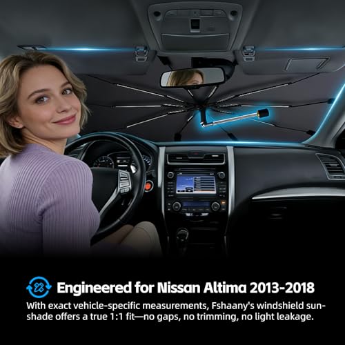 Windshield Sun Shade Umbrella for Nissan Altima 2013 (For Nissan Altima 2013-2018)
