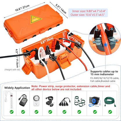 Medium Outdoor Electrical Box (Medium / Orange)