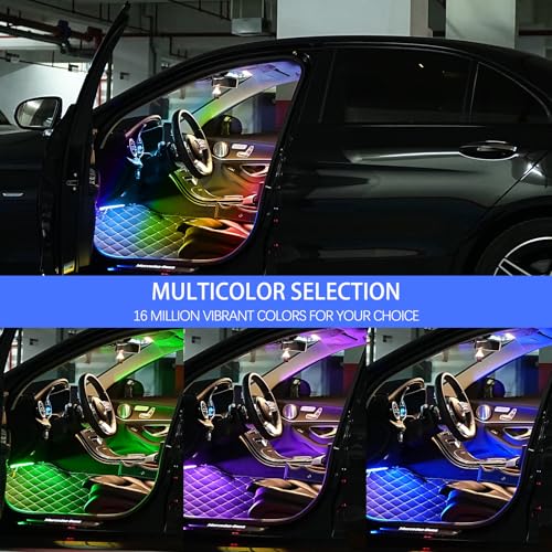 Upgrade Smart USB Dream Color Interior Car LED Strip Light with App Control (RGB Dreamcolor / 36LED,2strips)