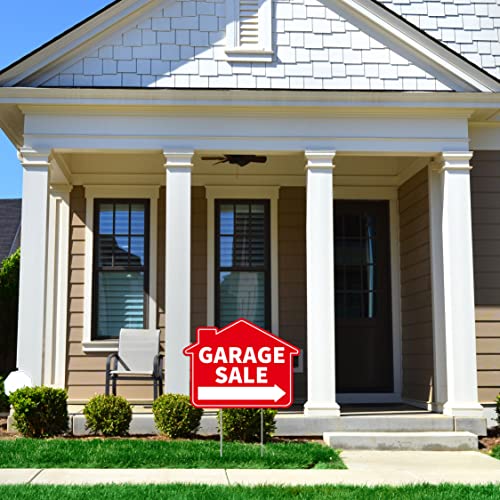 2PC Garage Sale Yard Sign with Stakes (Garage Sale)