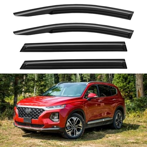 Window Visors Rain Guards for 2019 2020 2021 2022 2023 Hyundai Santa Fe (2019-2023 Hyundai Santa Fe)