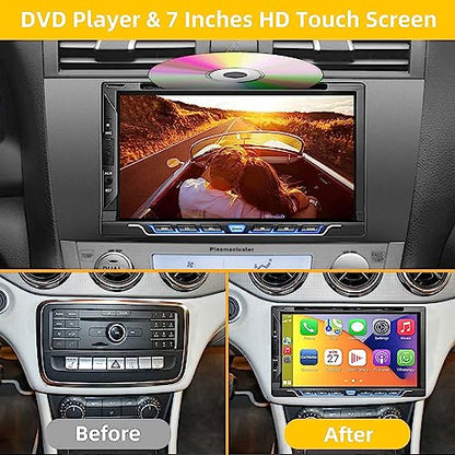 Double Din Car Stereo with CD (Style-A)