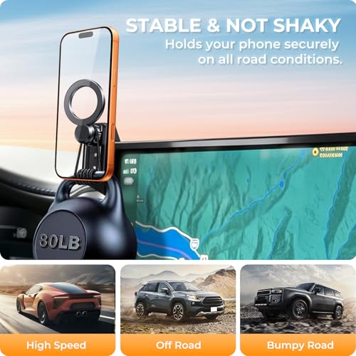 Car Phone Holder for Toyota Tundra 2022 (Fit for 22-26 Tundra & 23-26 Sequoia, 14-Inch)