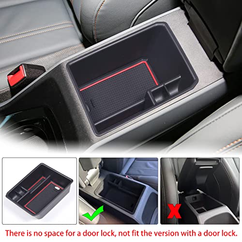 Car Center Console Organizer Tray Compatible with Audi Q4 E (Armrest+Front Rear Door Storage Box)