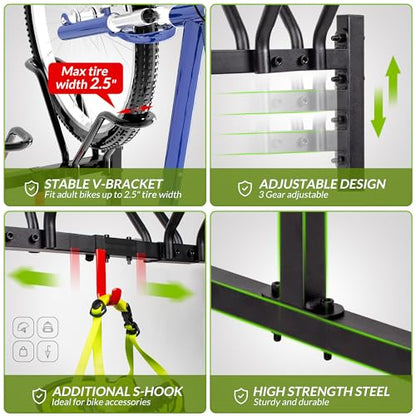 2 Bikes Floor Stand (2 Bikes)