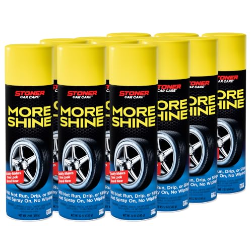 More Shine Tire Shine Spray (12 Ounce (Pack of 12))