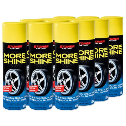 More Shine Tire Shine Spray (12 Ounce (Pack of 12))