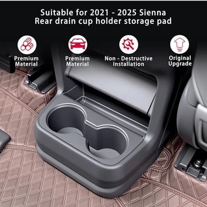Center Console Rear Cup Holder for Sienna 2021 (Center Rear CP-Organizer)