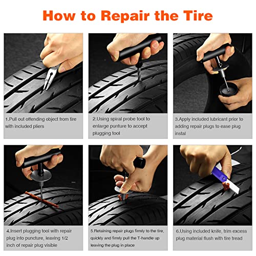 Flat Tire Repair Kit 68pcs (67pcs)