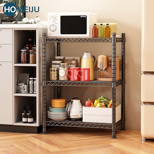 3 Shelf Storage Rack (3-Tier（13.5" D x 23.4" W x 31" H）)
