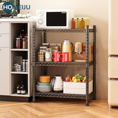 3 Shelf Storage Rack (3-Tier（13.5" D x 23.4" W x 31" H）)