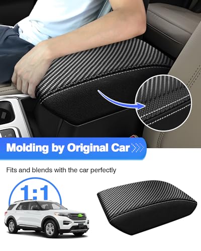 Center Console Cover for Ford Explorer 2020 (8)20-26|Explorer|Carbon Pattern,Regular)