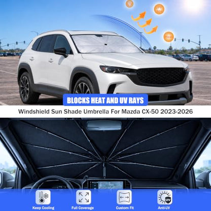 Car Windshield Sun Shade Umbrella for Mazda CX (For Mazda CX-50 2023-2026)