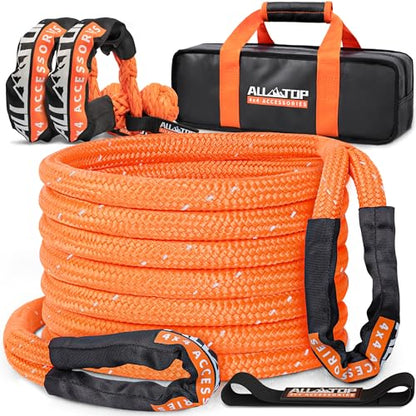 Kinetic Rope Kit (1"x30' (Orange Reflective) + 2pcs Soft Shackle)