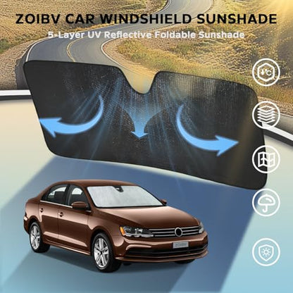 Car Windshield Sun Shade for Volkswagen Jetta 2011 (for Volkswagen Jetta 2011-2018)