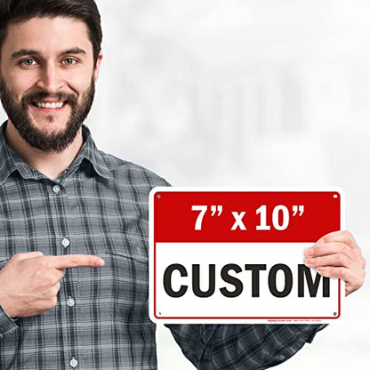 Custom Sign Custom Sign for Business (Header - Horizontal / 7x10 - Aluminum)