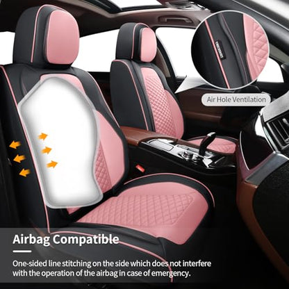 Car Seat Covers Full Set (5 PIECE / Pink)