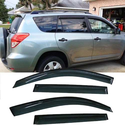 Window Visors Rain Guards for 2006 (2006-2012 Toyota RAV-4)