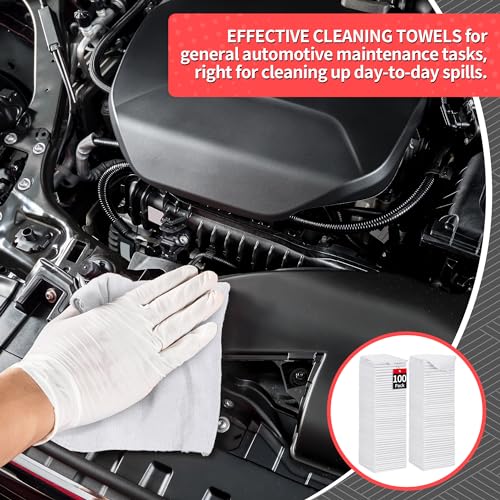 White Microfiber Cleaning Cloths (White / 100 Pack)