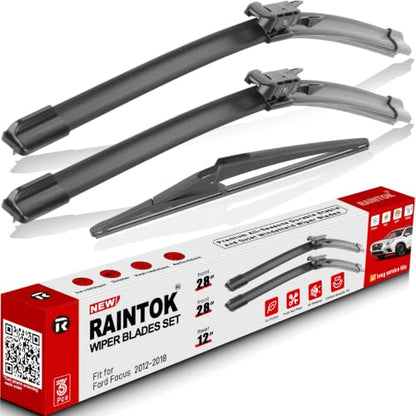 3 Pack Windshield Wiper Blades Replacement for Ford Focus 2012 (28"/28"/12")