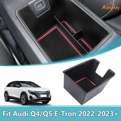 Armrest Storage Box Compatible with Audi Q4 E (Armrest Box Storage Box(B))