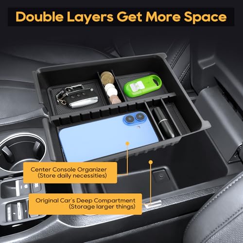 For Honda Pilot Center Console Organizer for 2023 2024 2025 2026 Honda Pilot (2023-2026 Honda Pilot 2PCS)