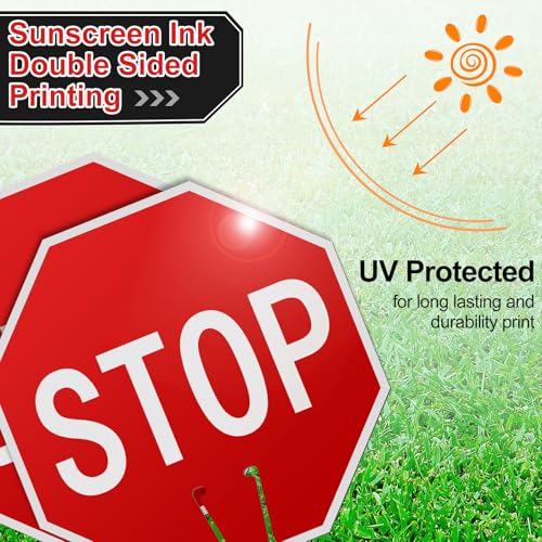 12 Pcs Stop Signs 12x12"