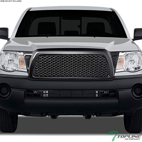 Matte Black Dragon Mesh Front Hood Bumper Grill Grille Gurad Guard ABS Compatible With 05