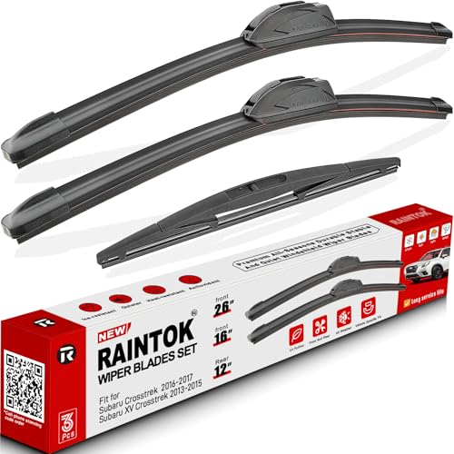 Windshield Wiper Blades Replacement for 2016 2017 Subaru Crosstrek (26"-16"-12")