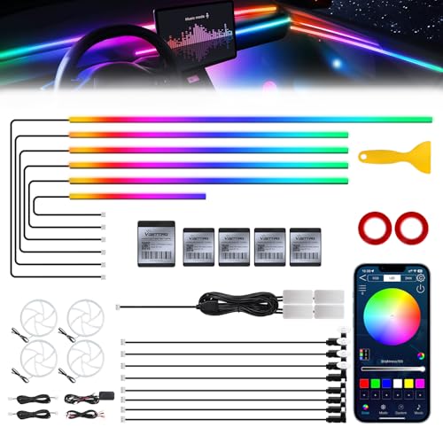 Dreamcolor Acrylic Interior Car LED Strip Light with Wireless APP (Dreamcolor 22 in 1)