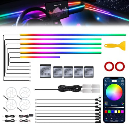 Dreamcolor Acrylic Interior Car LED Strip Light with Wireless APP (Dreamcolor 22 in 1)