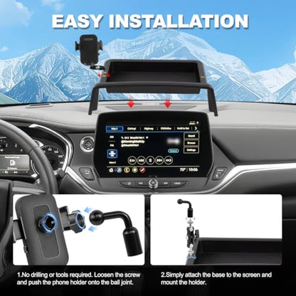 Car Phone Holder Compatible with Chevy Blazer 2023 2024 2025 Accessories 10.2 (2023-2025 Blazer 10.2inch)