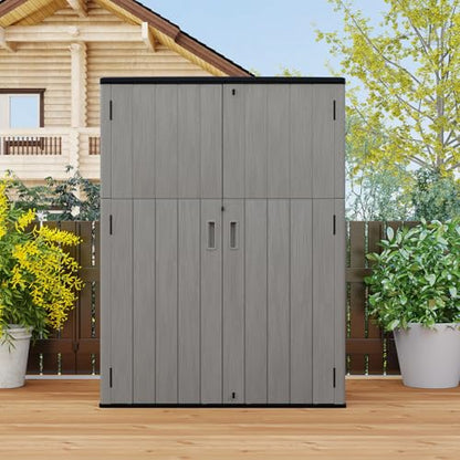 Outdoor Storage Shed 57 Cu.Ft (Shallow Brown / 57 Cu.ft)
