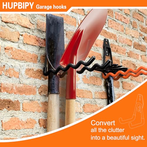 Garage Hooks Heavy Duty (7.7inch W Hook / Black W Hook)