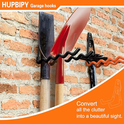 Garage Hooks Heavy Duty (7.7inch W Hook / Black W Hook)