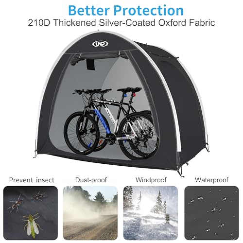 Bike Storage Shed Tent (Black for 4 Bikes)