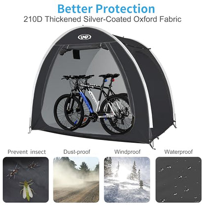 Bike Storage Shed Tent (Black for 4 Bikes)
