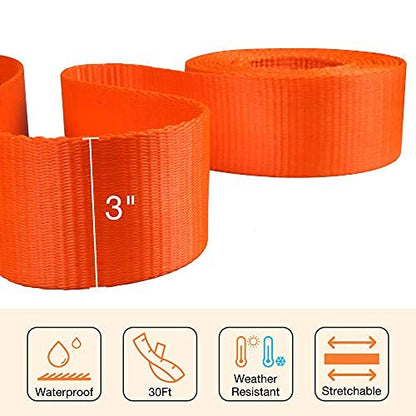 Recovery Tow Strap 3in X 20ft Heavy Duty 30 (3in x 20ft-30,000lbs)