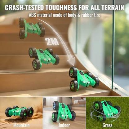 Fast Direct Charging Remote Control Car with LED (Green)