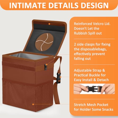 Car Trash Can (2.2 Gallons / Brown)