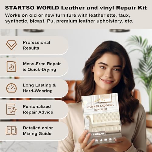 Cream Leather Repair Kit for Furniture (Cream)