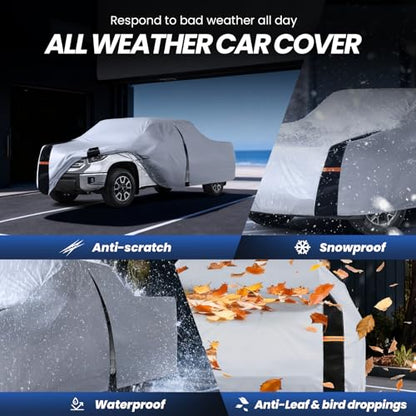 Multi Layer Toyota Tundra Truck Cover (W.Fit Tundra(1999-2021) Double Cab/CrewMax Cab SB / White Truck Cover)